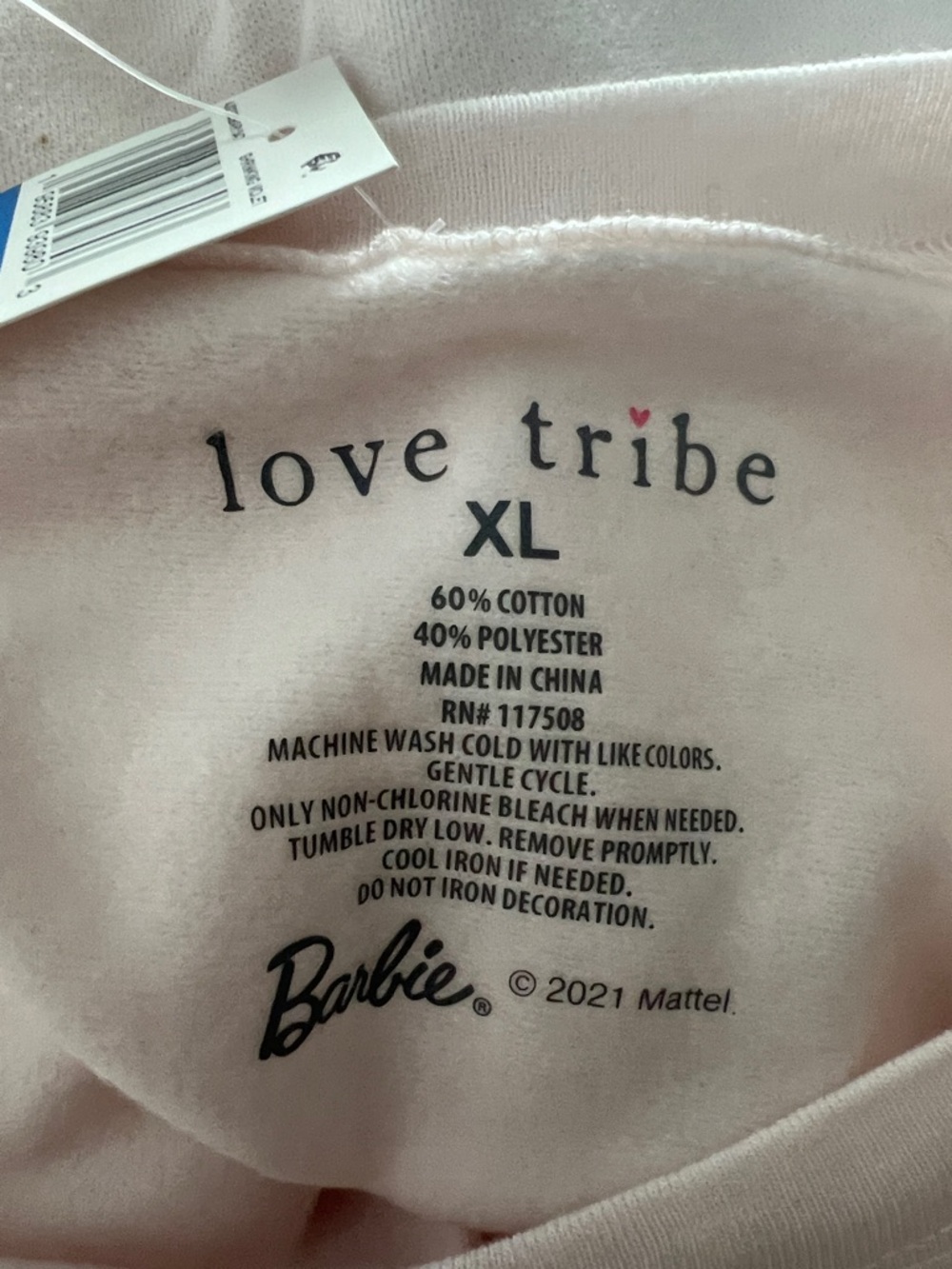 Love Tribe, XL, Black Barbie Sweatshirt - Picture 4 of 4